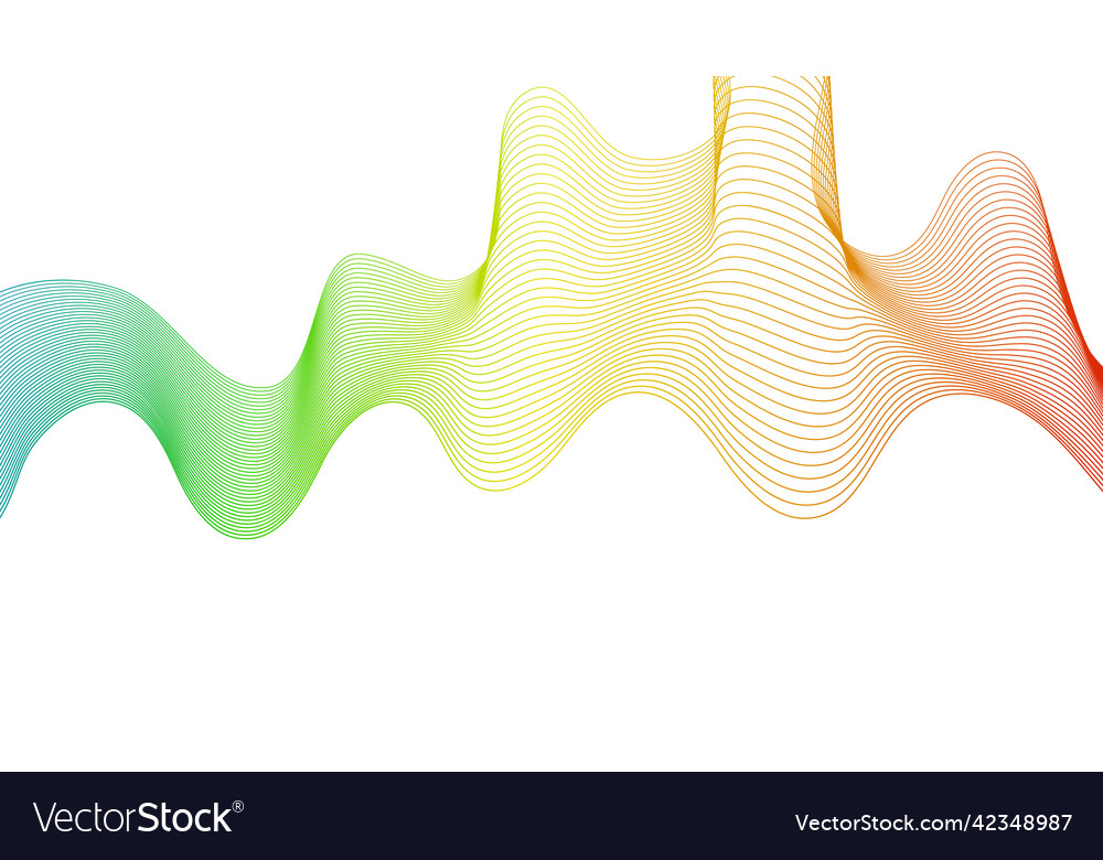 Abstract backdrop with wave gradient lines