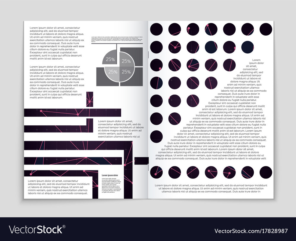 Abstract layout background set for art