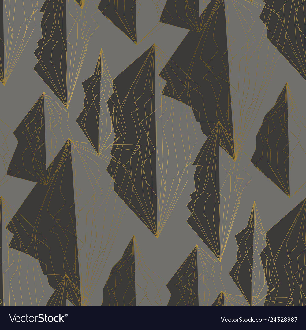Angled lines and polygons seamless pattern vector image Angled lines and polygons seamless pattern