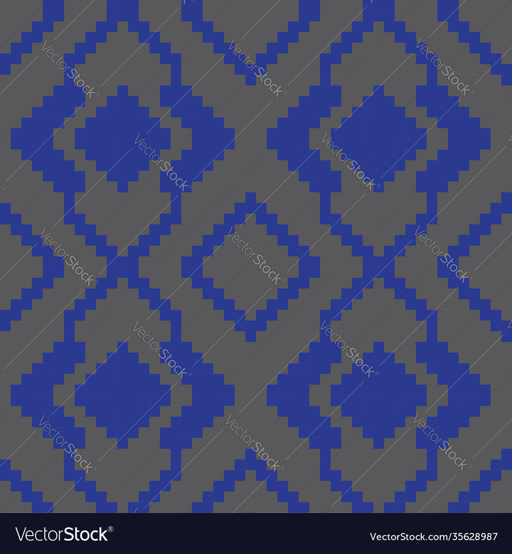 Blue argyle seamless pattern background
