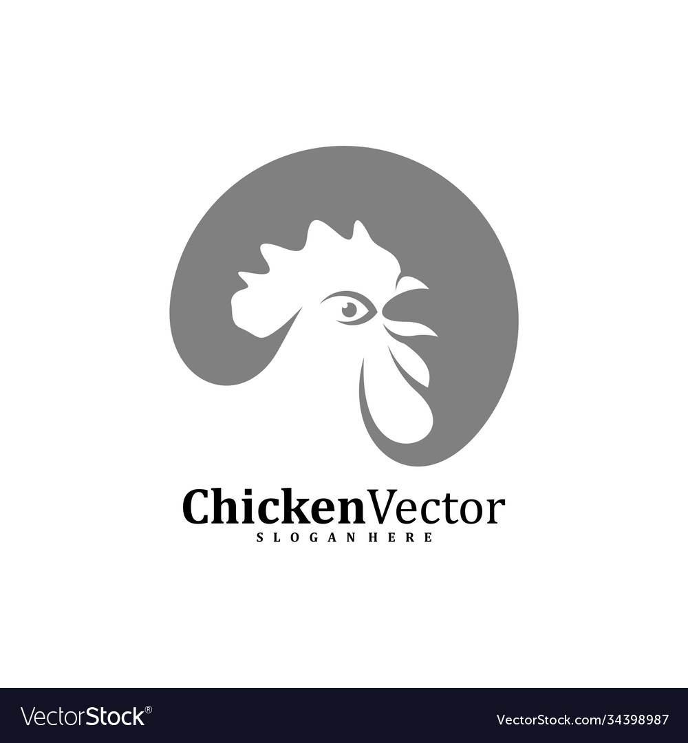 Chicken logo design template rooster symbol icon