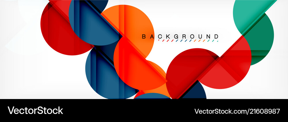 Circle abstract background geometric Royalty Free Vector