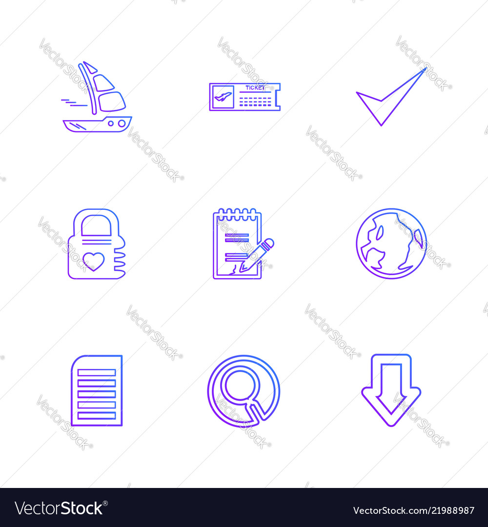 Folder files directory search code eps icons