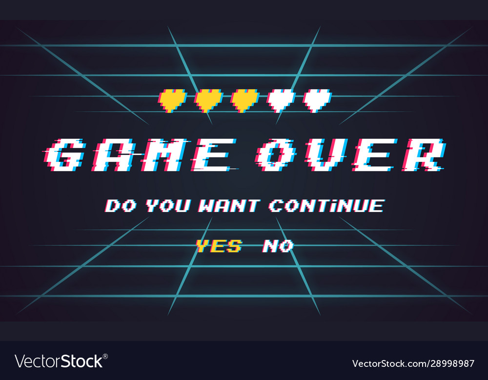 Game over background