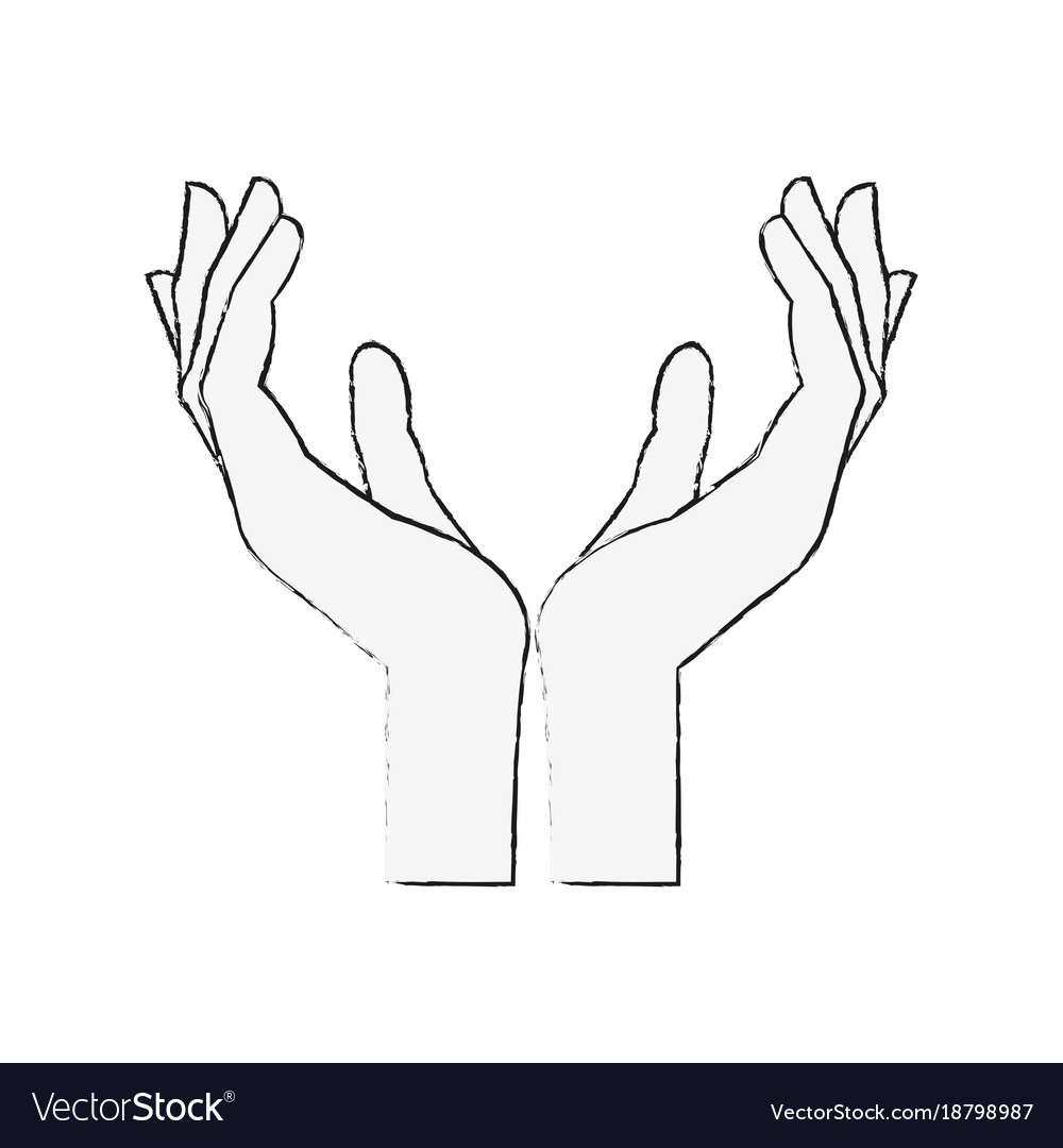 Human hands symbol