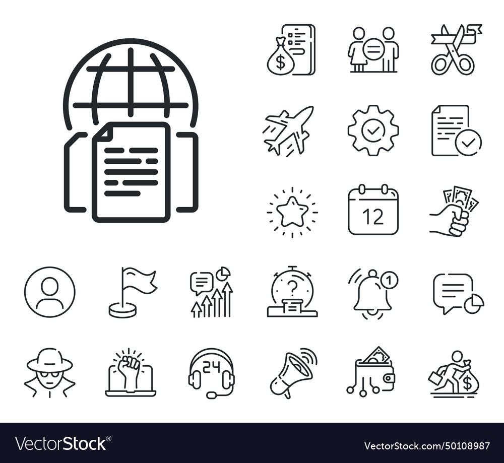 Internet-Dokumente Zeile Symbol doc Datei Seitenschild