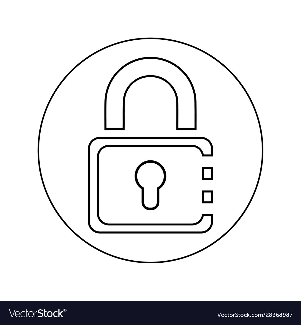 Lock padlock password security icon