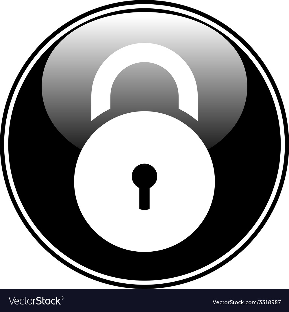 Lock symbol button