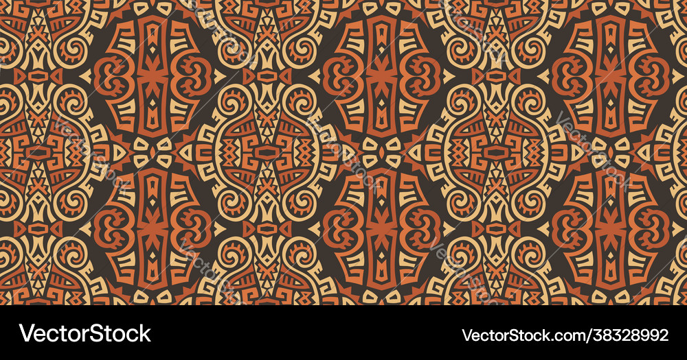 Abstract ethnic style seamless pattern Royalty Free Vector
