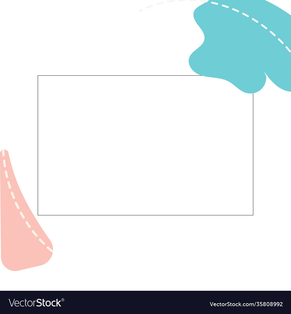 Abstract white background with frame for text