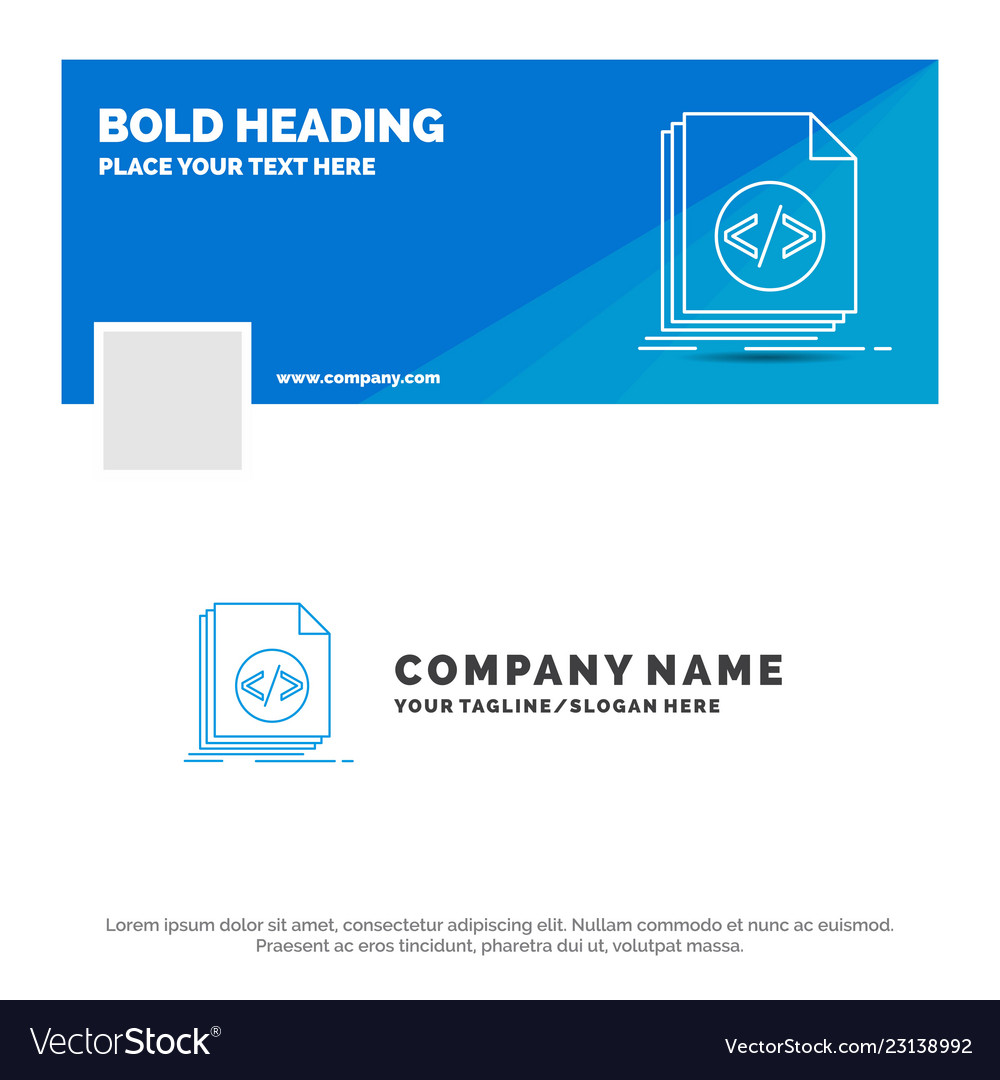 Blue Business Logo Vorlage für Code-Codierung Datei vector image Blue Business Logo Vorlage für Code-Codierung Datei