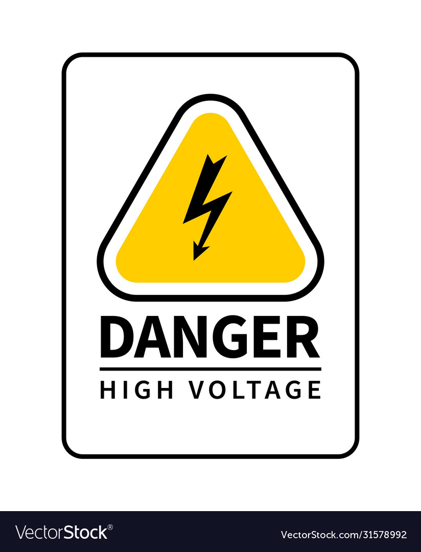 Danger high voltage