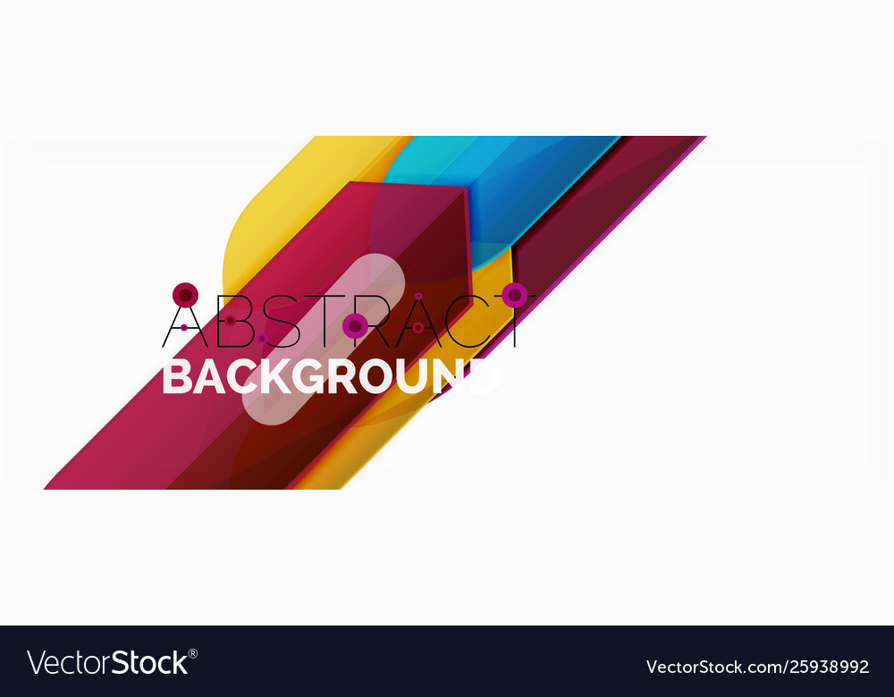 Geometric abstract background dynamic shapes Vector Image