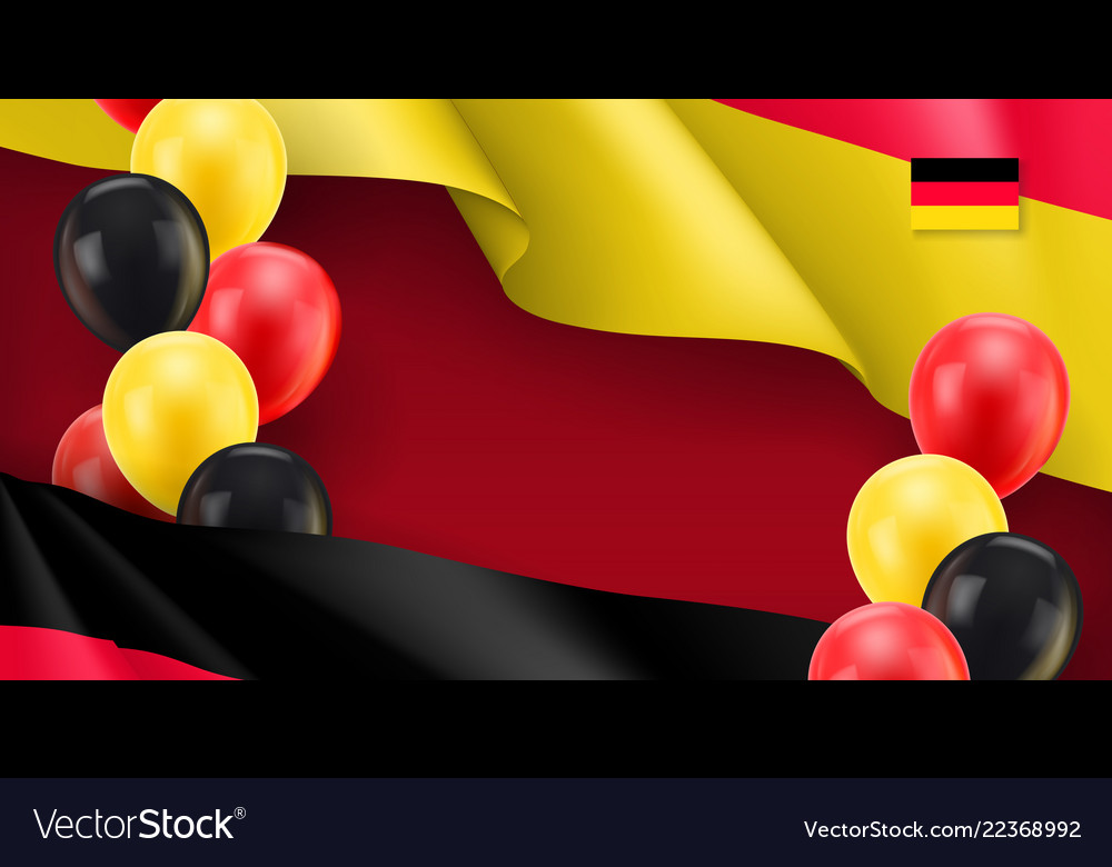 Germany patriotic banner with space for text