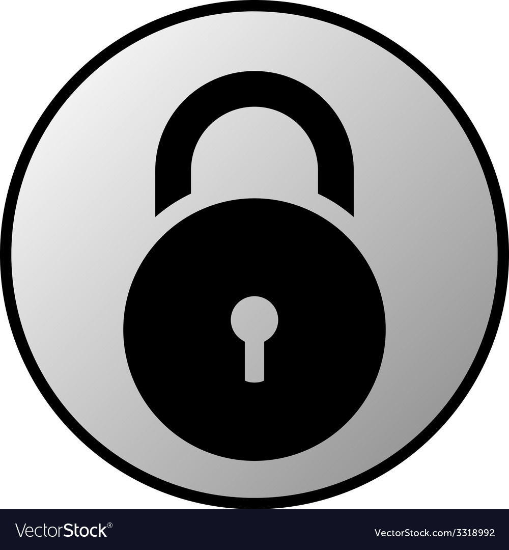 Lock symbol button