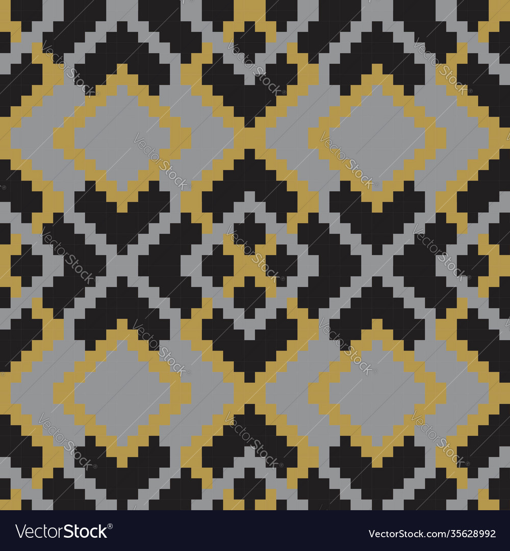 Mustard argyle seamless pattern background