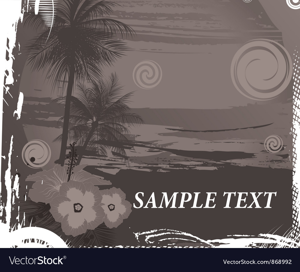 Rustic Palm Tree Background