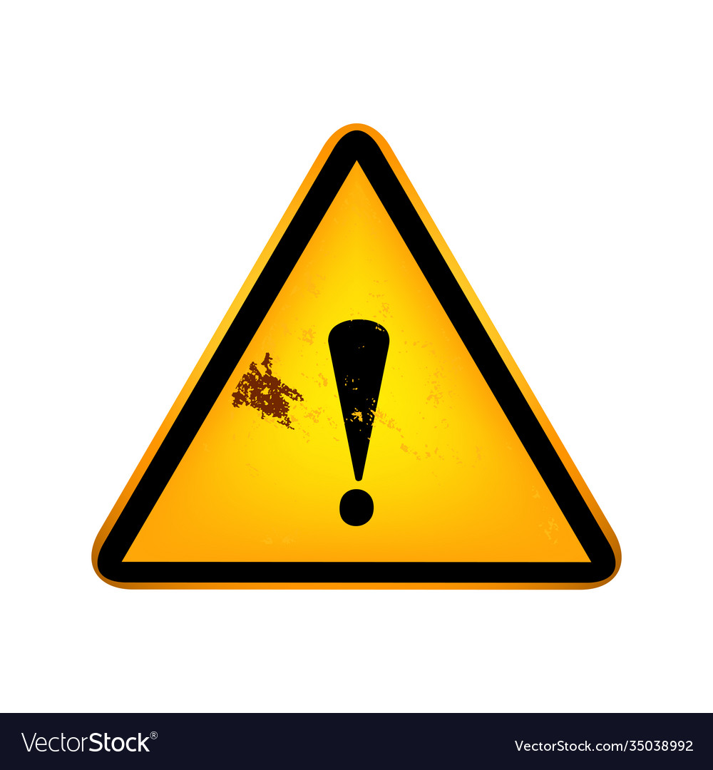 Rusty exclamation mark image