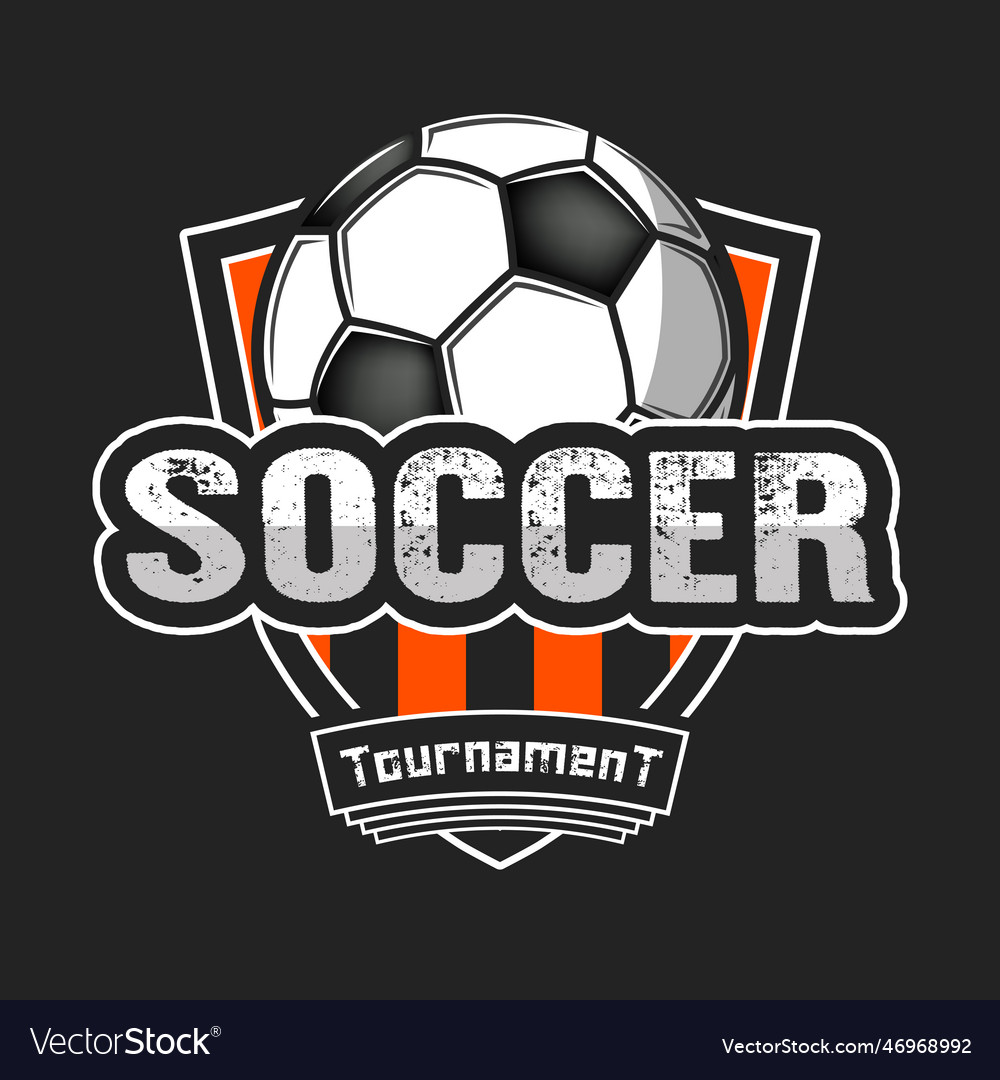 Soccer Logo Design Template Royalty Free Vector Image