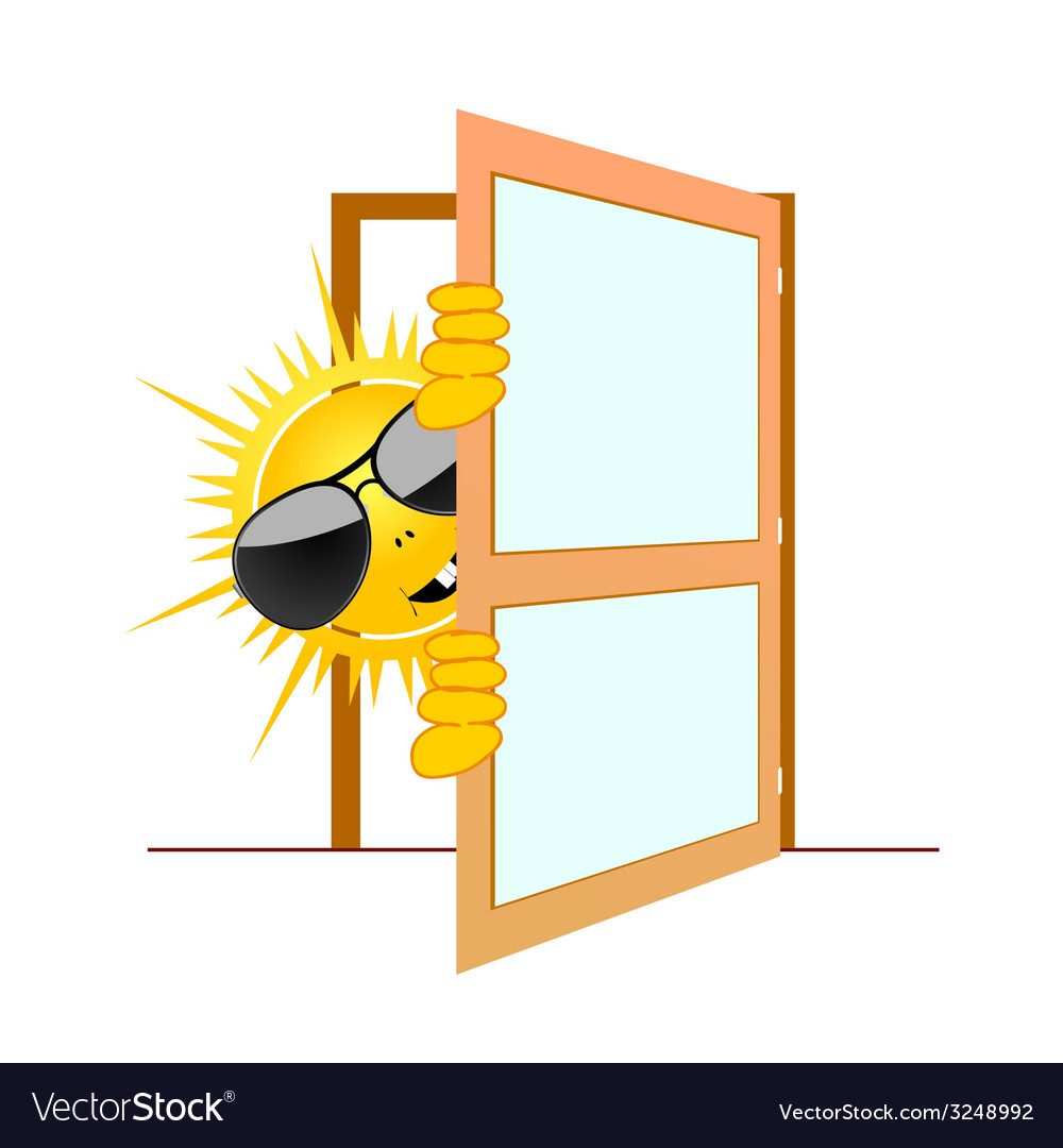 Sun and the door