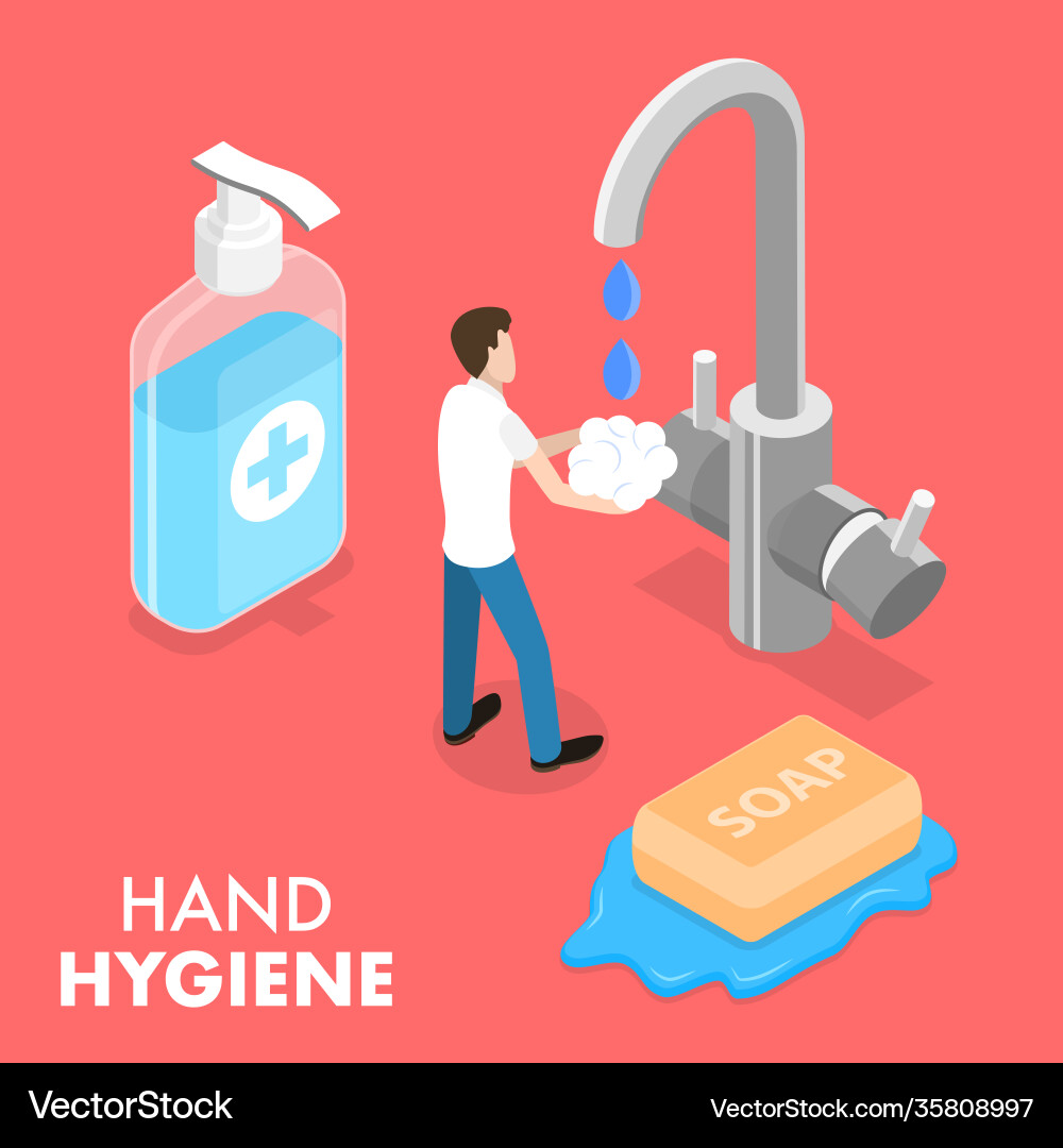 3d isometric flat conceptual Royalty Free Vector Image