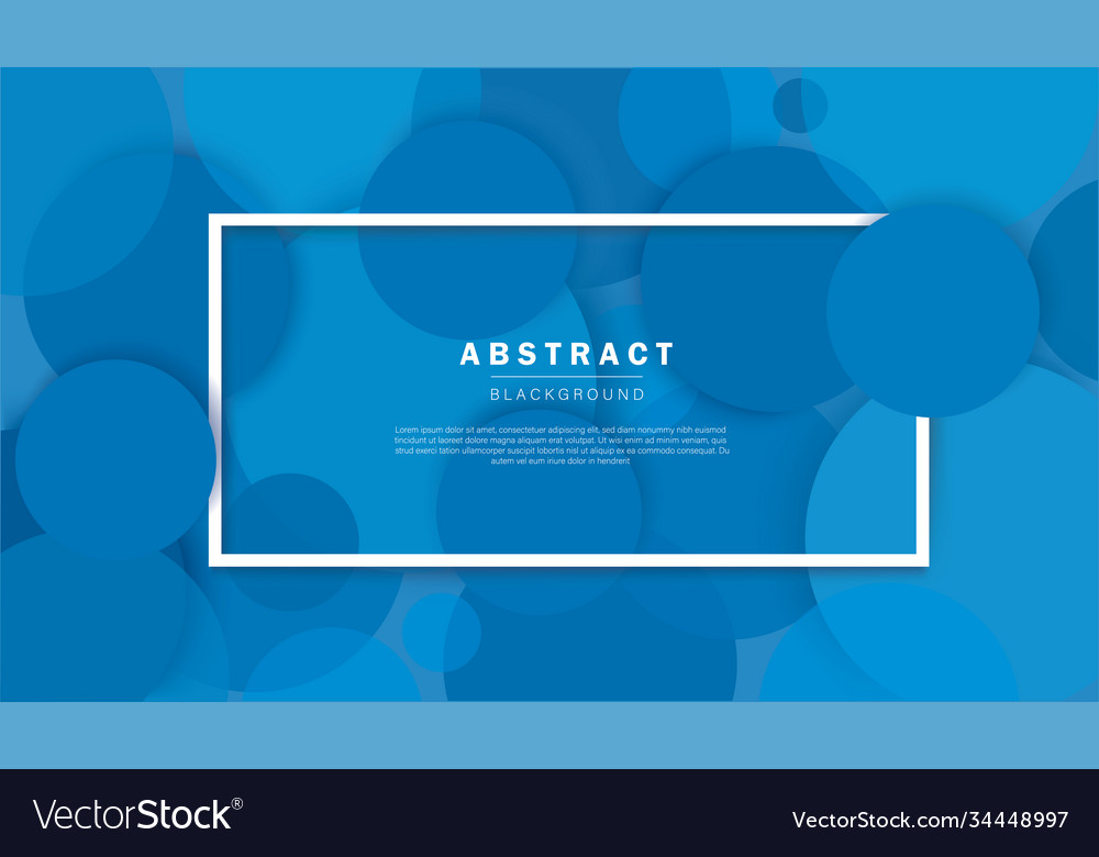 Abstract blue circle background