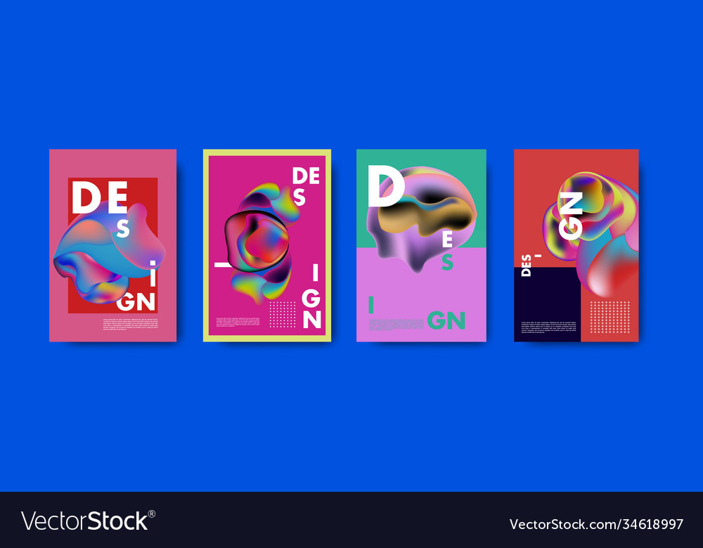 Abstract colorful liquid and fluid pattern Vector Image Abstract colorful liquid and fluid pattern