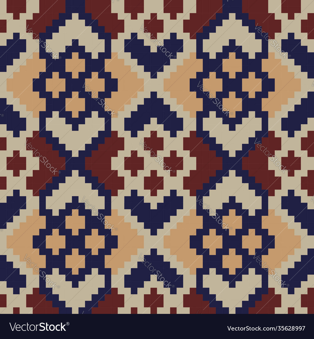 Burgundy argyle seamless pattern background vector image Burgundy argyle seamless pattern background
