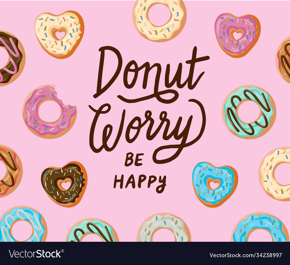 Donut Worry Be Happy Print