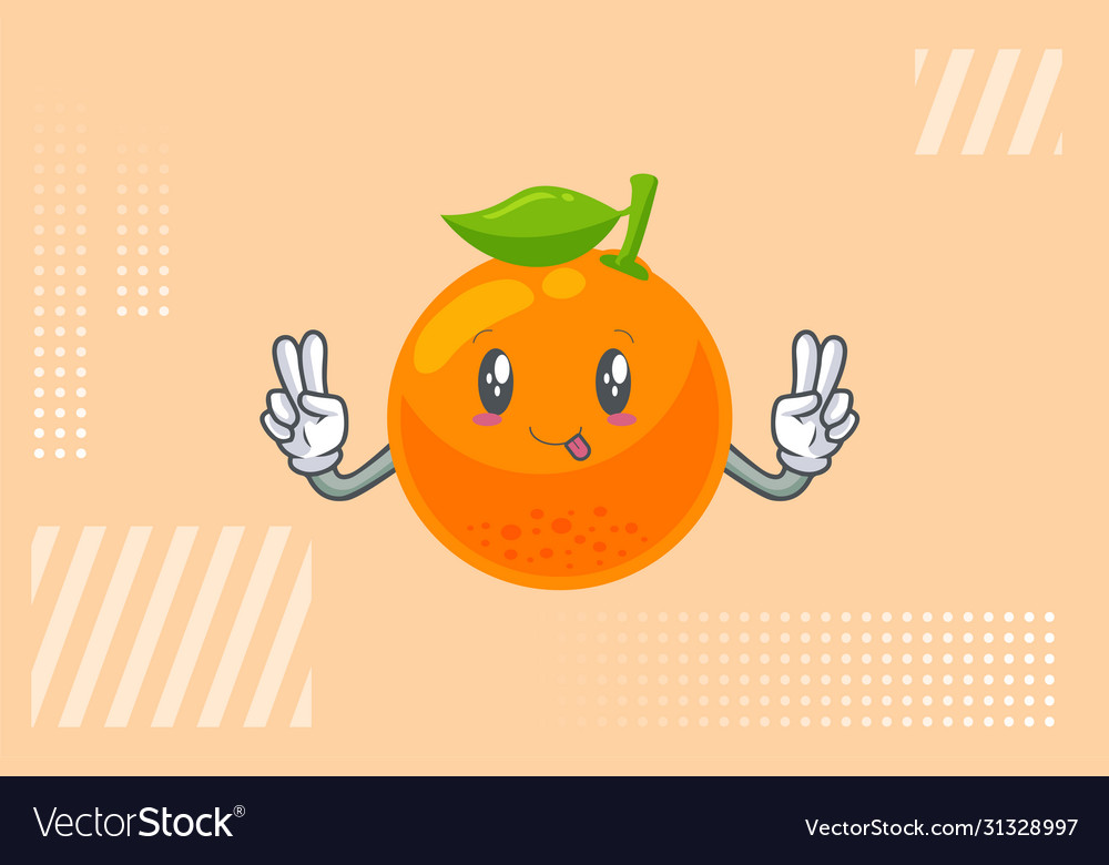 Dumb funny tongue face double peace finger vector image Dumb funny tongue face double peace finger