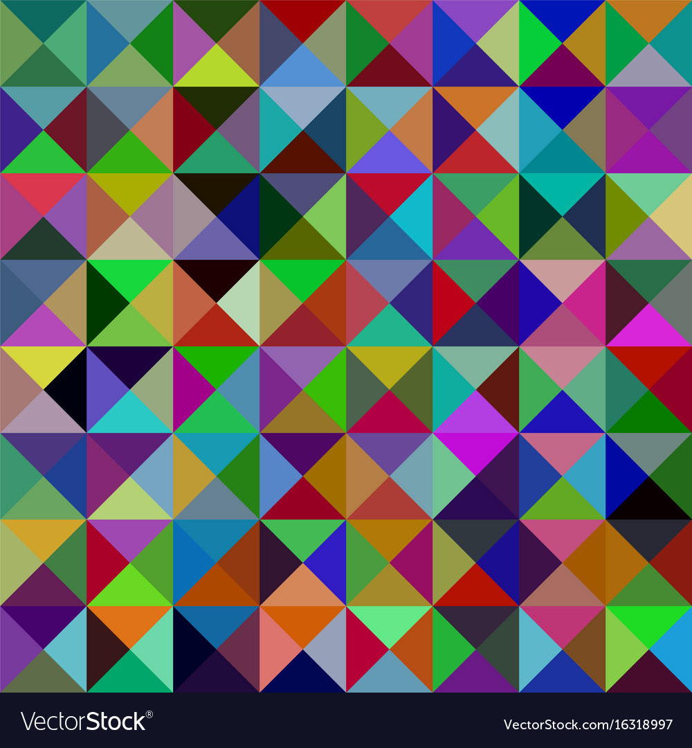 Geometric abstract triangle mosaic pattern