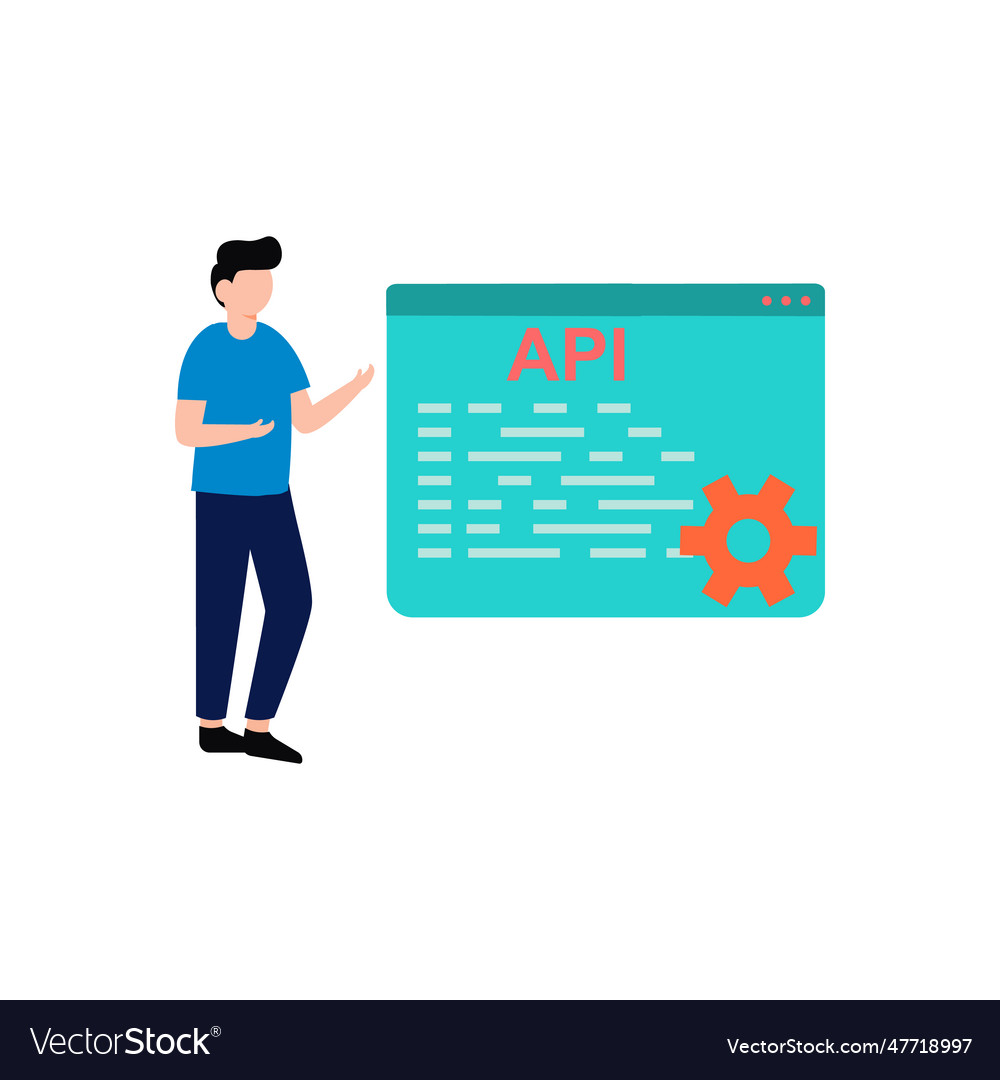 Guy is coding the api