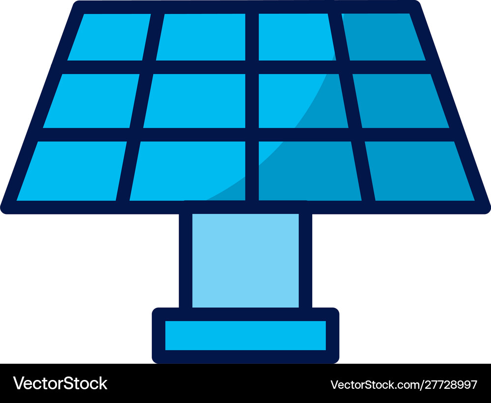 Isolated solar panel icon design Royalty Free Vector Image