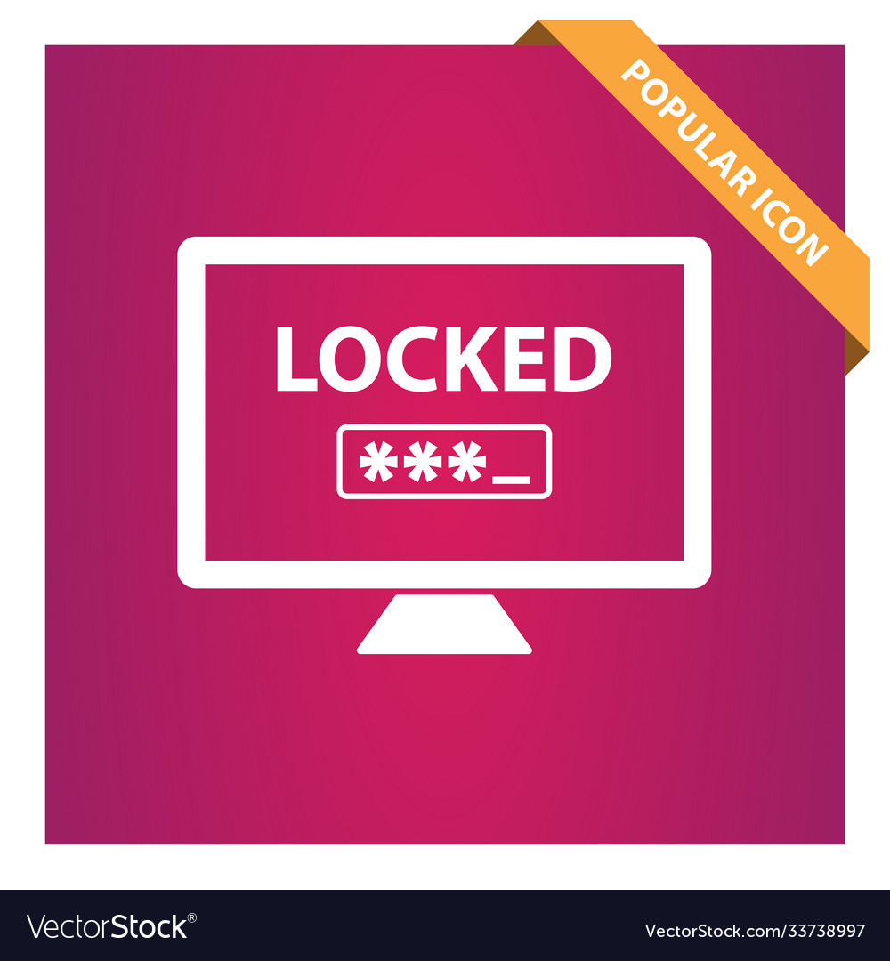 Password icon for web and mobile