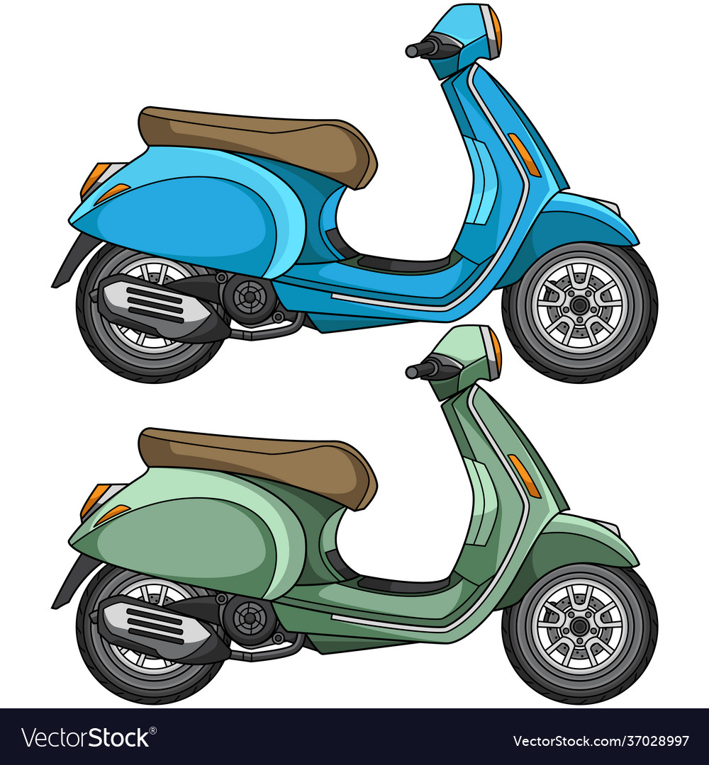 Scooter motorcycle Royalty Free Vector Image - VectorStock