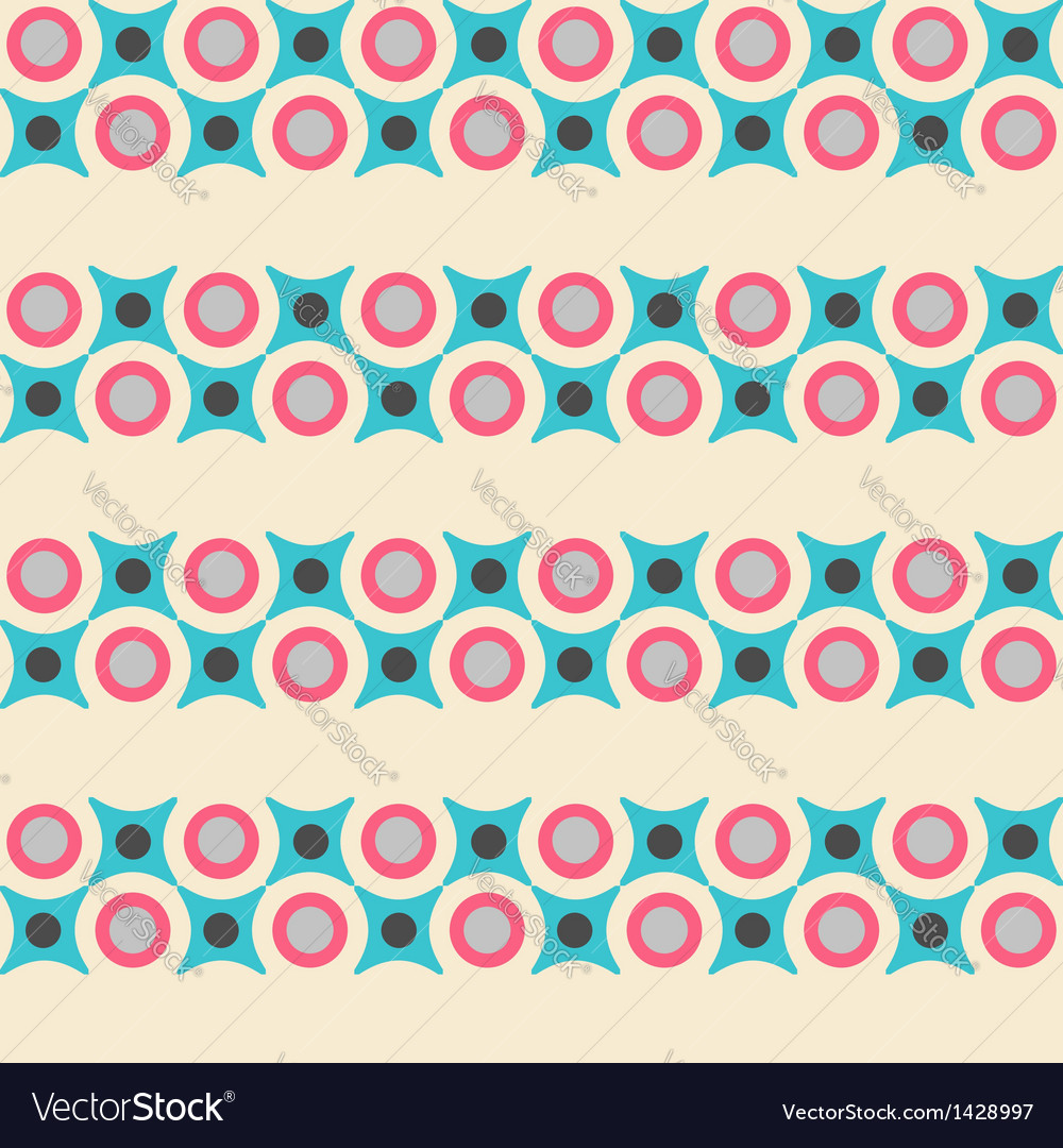 Seamless pattern in retro colors
