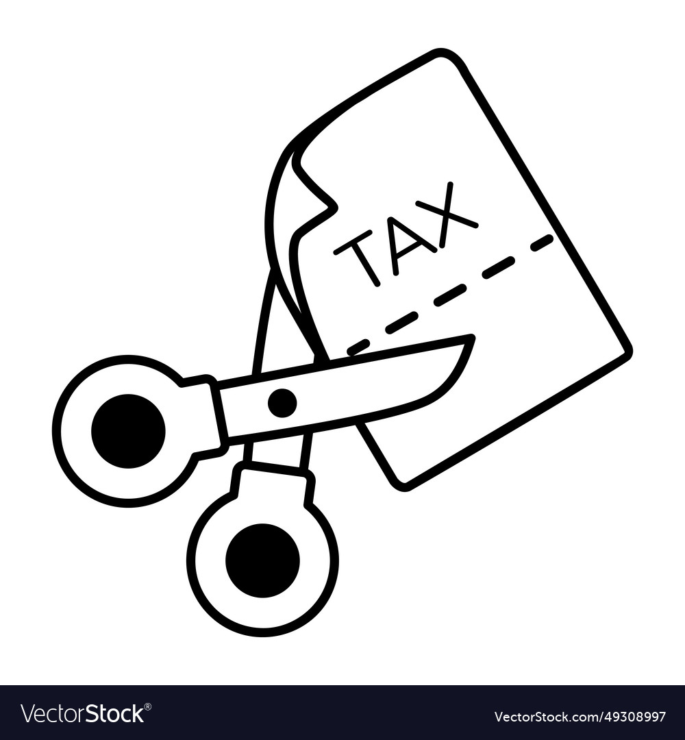 Tax deduction Royalty Free Vector Image - VectorStock