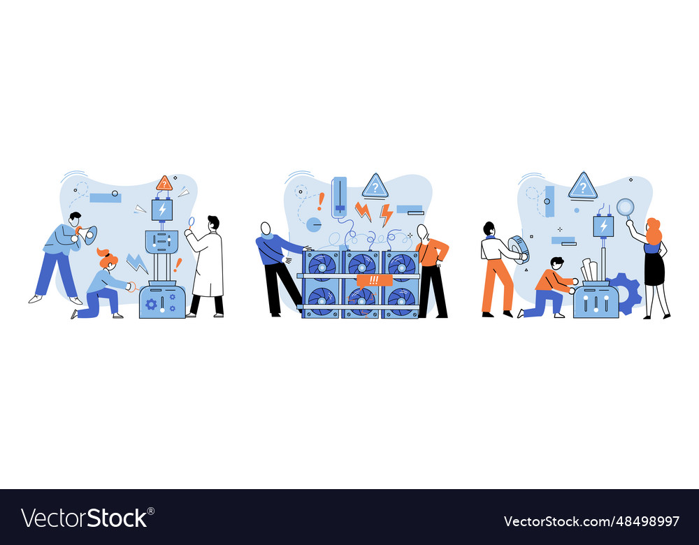 Team solving problems creative idea problem vector image Team solving problems creative idea problem