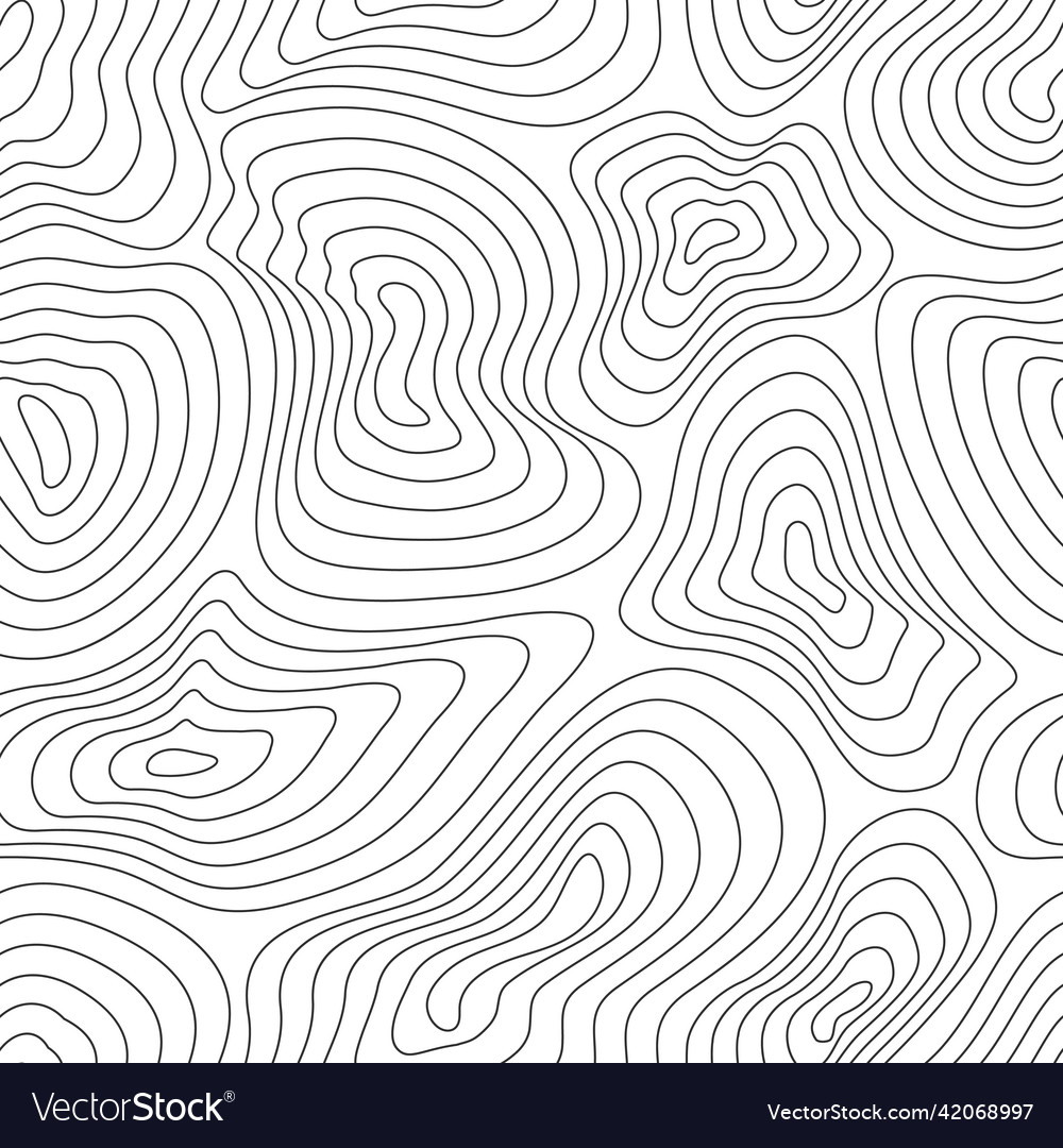 Topographic map topographer seamless pattern Vector Image