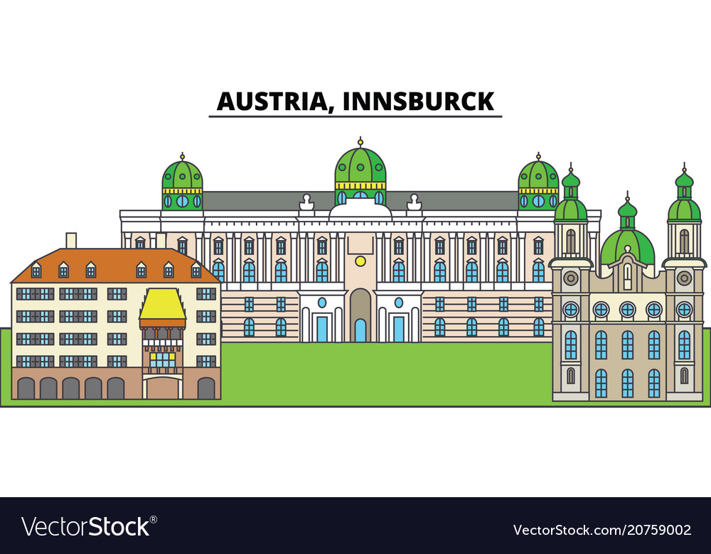 Austria innsburck city skyline architecture