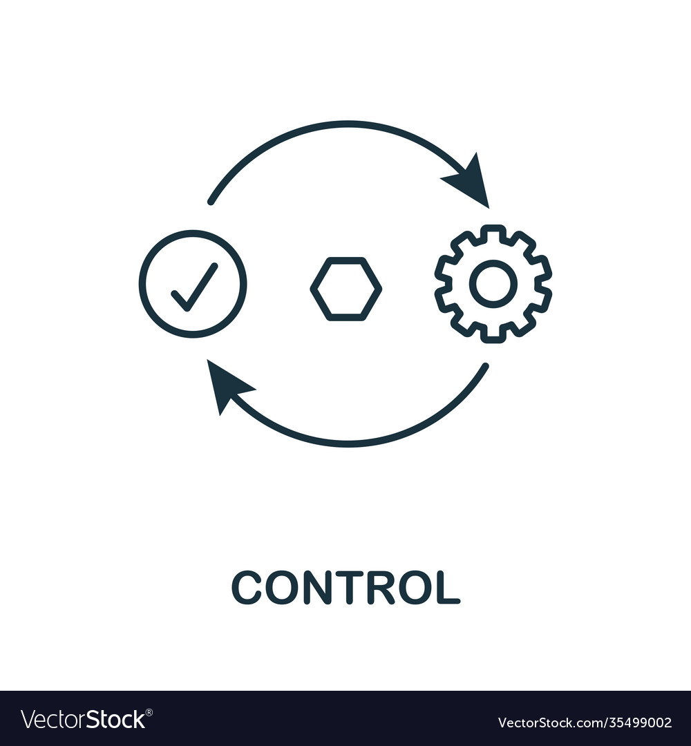 Control outline icon thin line concept element