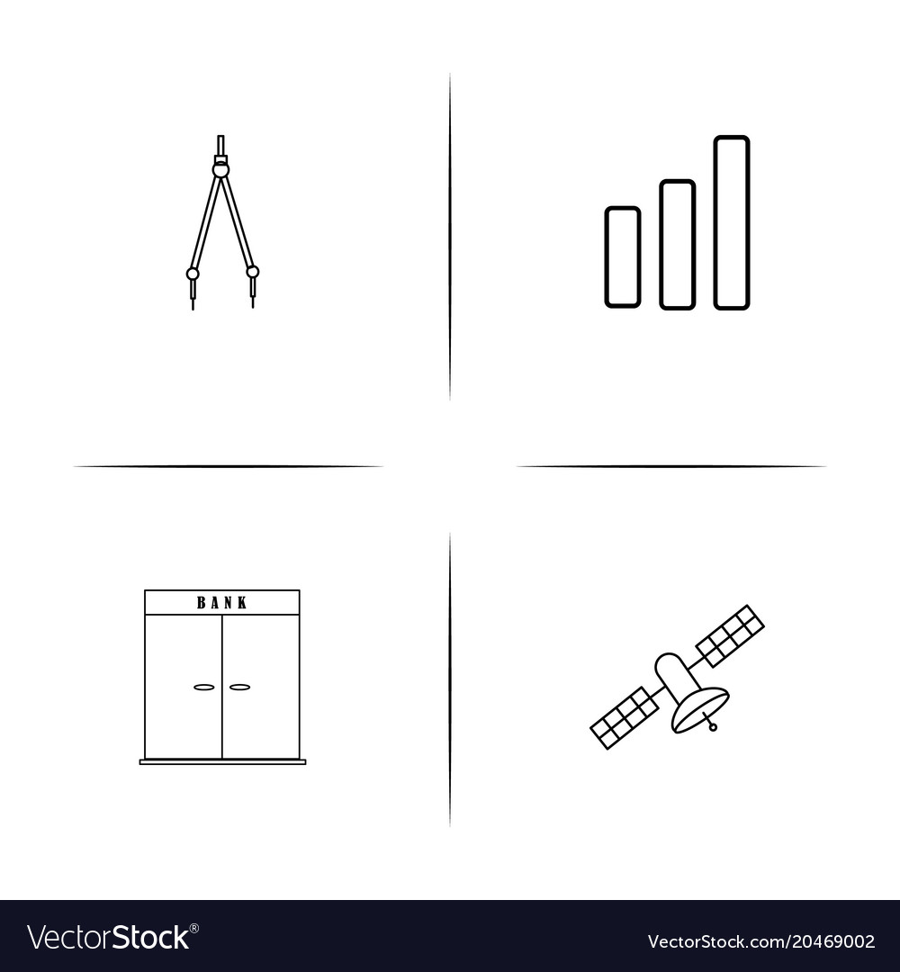 Education and science simple linear icons set