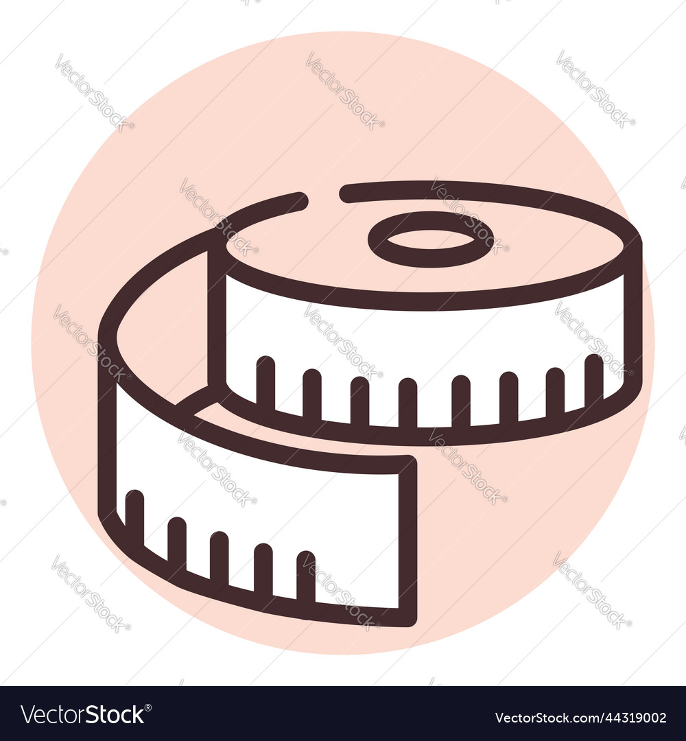 Hobby sewing meter on white background