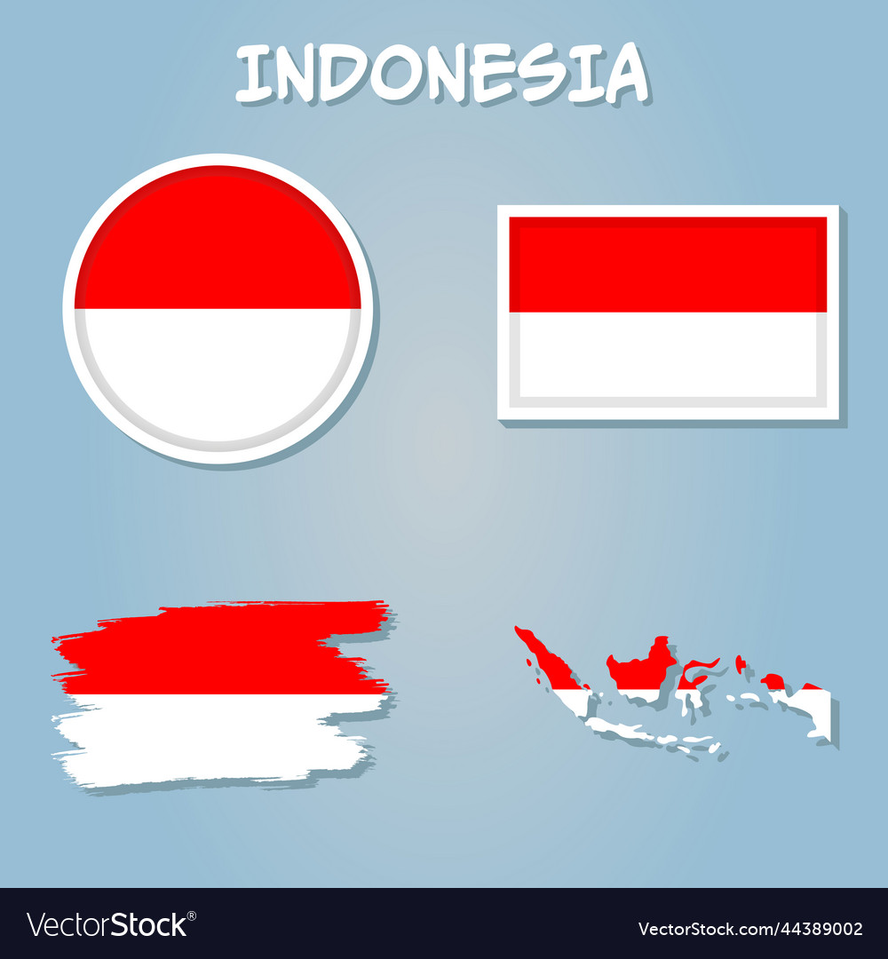 Premium Vector  Vector and hex code nation flag of indonesia