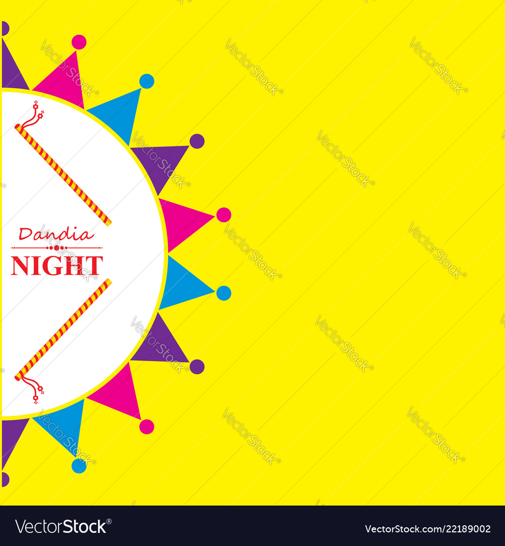 Navratri and garba utsav greeting card Royalty Free Vector