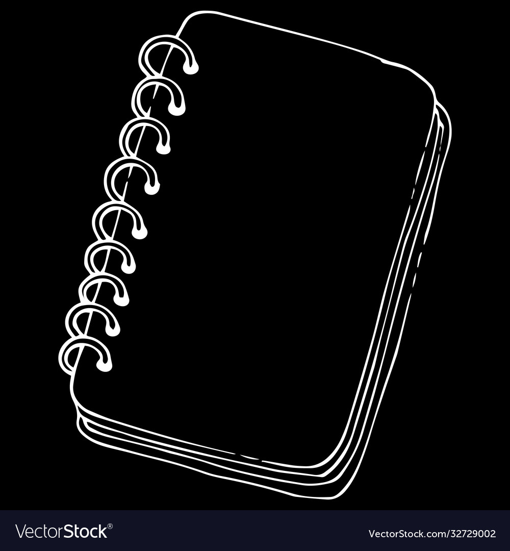 Notepad sketchbook icon a notebook for drawing vector image Notepad sketchbook icon a notebook for drawing