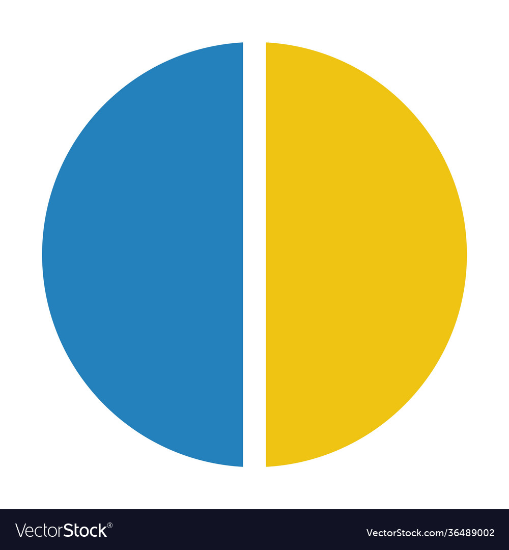 Pie chart icon symbol for data and reports vector image Pie chart icon symbol for data and reports
