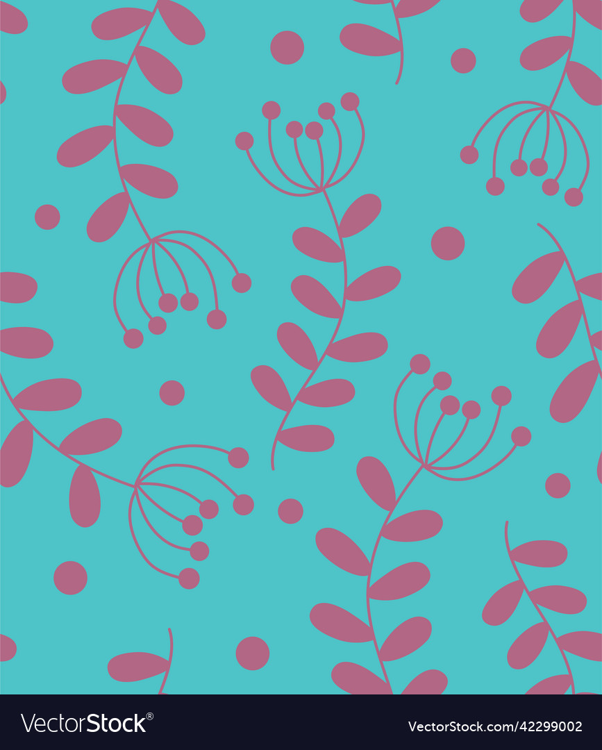 Seamless background pattern in nature style vector image Seamless background pattern in nature style