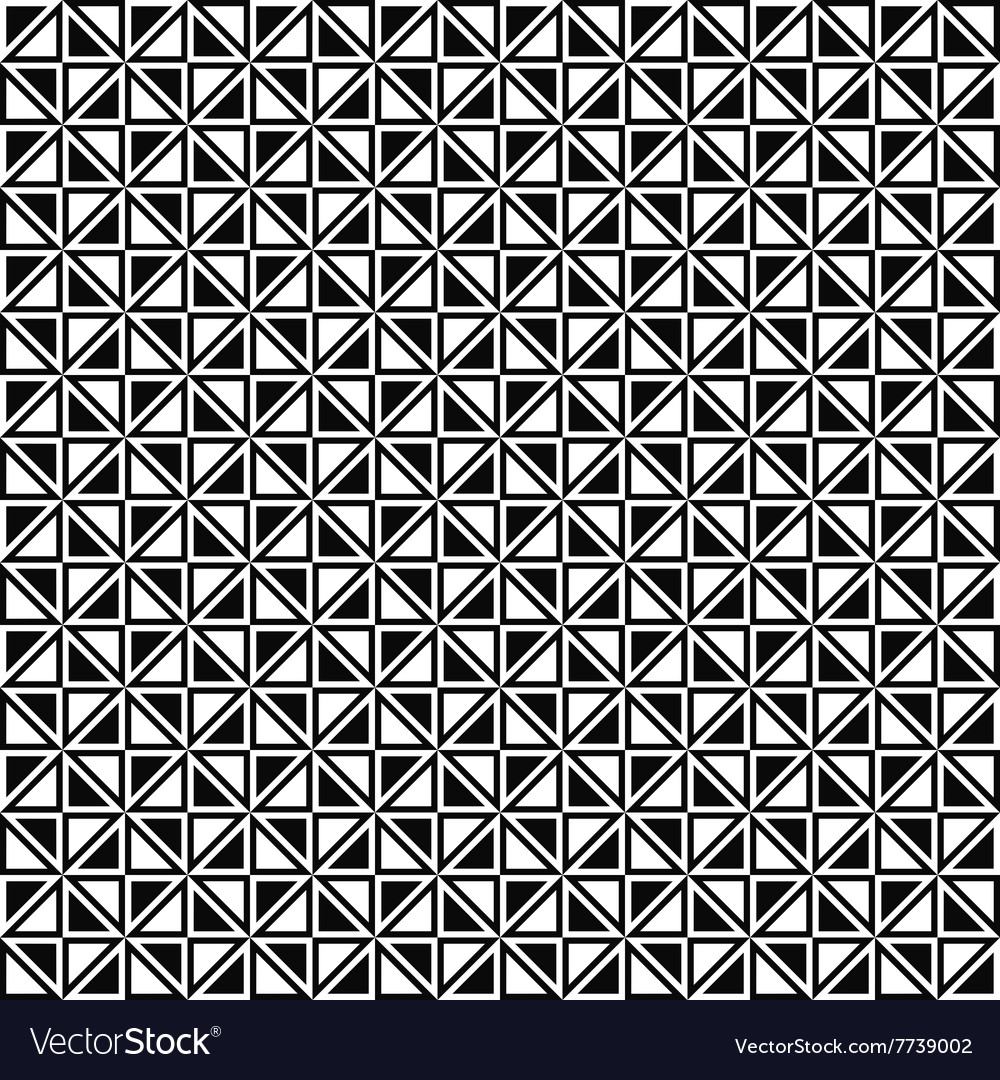 Seamless monochrome triangle pattern design