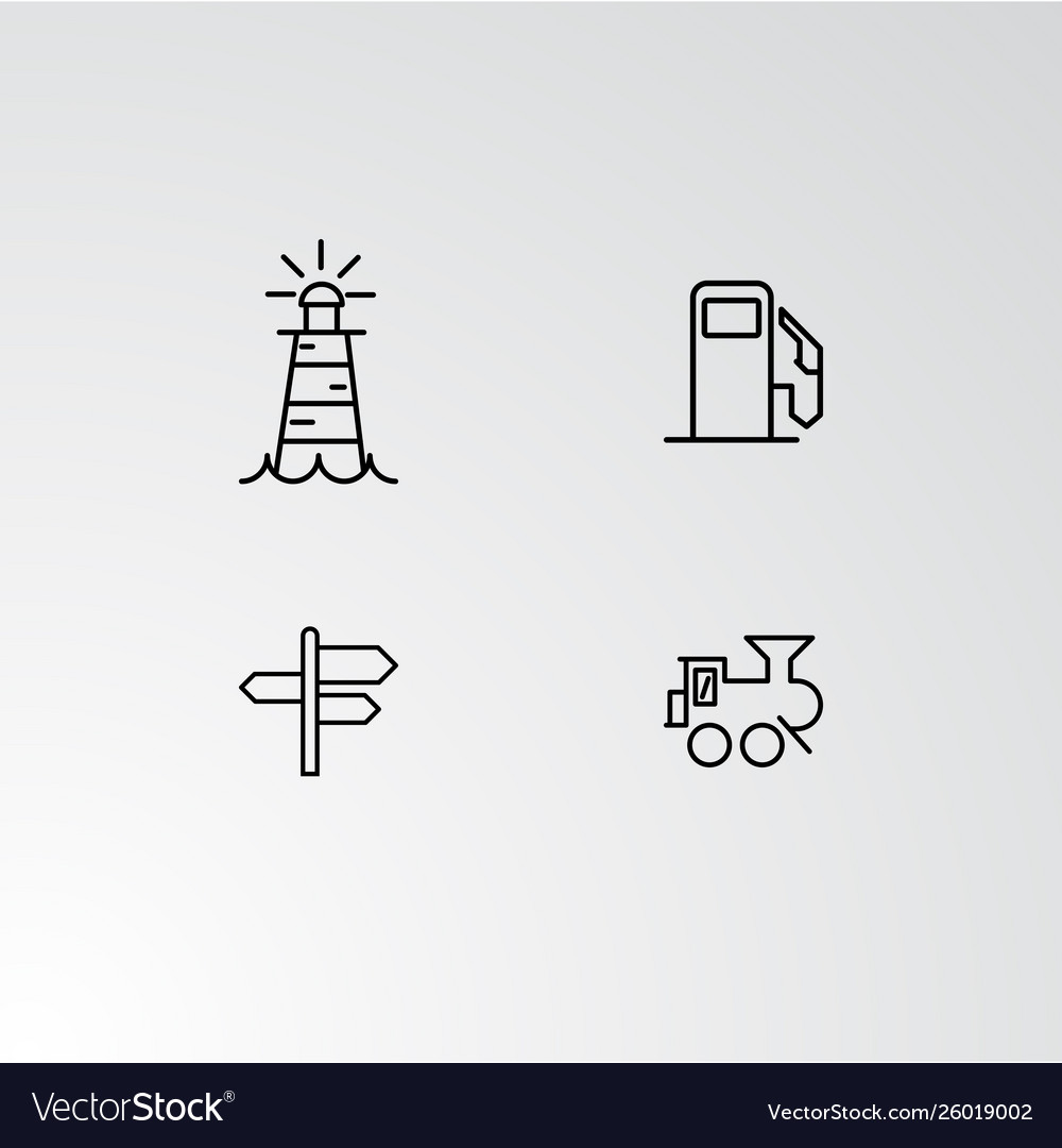 Set 4 perfect icons for navigation